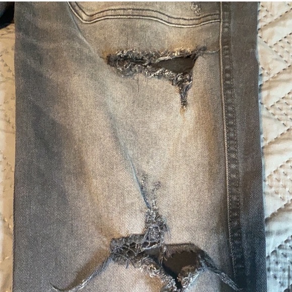 Free People : Distressed Ripped Jeans - 0 - Picture 14 of 16